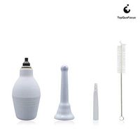 TopQuaFocus Enema Bulb Douche Kit for Home,Coffee