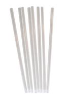 Daxwell Plastic Straws, Clear, Wrapped, 7.75" x 6 mm, C10001570B (Box of 500)