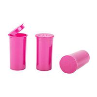 Loud Lock - Pop Top Dram Bottles - (Pink)- Packaging Supplies - 13 Dram - 315 Per Case -(2.75" Deep X 1.26" Wide) - Dry Herb Containers - Child Resistant Smell Proof Container - Pill Vials - Rx Vial