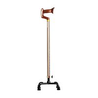 Lxn Walking Stick Aluminum Alloy Scalable Adjustment Ultra-Light Anti-Skid Four-Legged Crutches Magnetic Therapy for Elderly