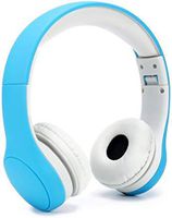 Audited Supplier Kids Headphones,93dB Max Volume Limited,Wired,Foldable,Adjustable,Shareable Food Grade Materials Headset for Babies,Kids,Children,Blue/Pink