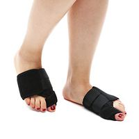 Slimerence Bunion Relief Splint Big Toe Protector Elastic and Adjustable Foot Straightener Treatment for Women and Men Black L(8.5-11.5)