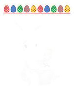 Colorful Easter Eggs Stationery Printer Paper 26 Sheets