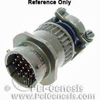 Amphenol Industrial PT01E-12-8P(SR) Circular Connector Pin, Environmental Resisting with Strain Relief, Bayonet Coupling, Solder Termination, Cable Connecting Plug, 12-8 Insert Arrangement, 12 Shell Size, 8 Contacts