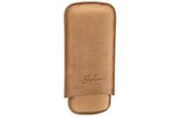 Brigham 2F Robusto Cigar Case - Brown