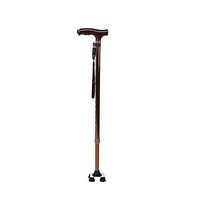 Walking Cane with LED Lights Lightweight Adjustable Foldable Two Modes (Four Tips and one tip Base) Travel Balance Stick Support for Elderly Men and Women - Walker Gift for Seniors Brown