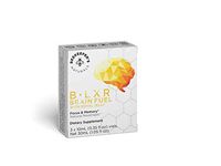 BEEKEEPER'S NATURALS B.LXR Brain Fuel - Memory, Focus and Clarity Liquid Formula, Supports Productivity - Royal Jelly, Ginkgo Biloba, Bacopa Monnieri - Keto Friendly, Gluten & Caffeine-Free, 3 Pack