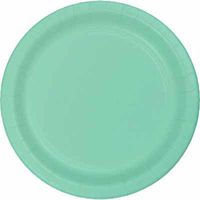 Club Pack of 240 Fresh Mint Green Premium Durable Paper Luncheon Plates 7"
