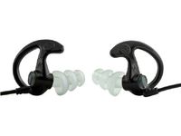 SureFire EP5 Sonic Defenders Max Full-Block Earplugs, triple flanged design, reusable, Black, Large