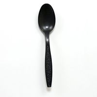 Empress Polystyrene Black spoon 1000 per case