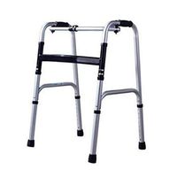 Yadianna Elderly Walker Aluminum Alloy Rollator Hand Push Walker Non-Slip Walking Stick with Hospital