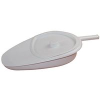 Wgwioo Bedpan Plastic Comfort With Lid And Holder For Bedbound Patient,White,51288.5Cm