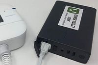 Omars Power Outlet 150W Travel CPAP Battery (1.5-2 Nights). Works for All Brands and Models! No Adapters or Converters Needed! Small and Light Weight. Powerful Capacity (150 Wh). FAA Compliant.