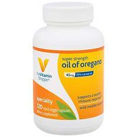 The Vitamin Shoppe Super Strength Oil of Oregano 45MG (70 Carvacrol), Wild Mediterranean Oregano Oil That Supports A Healthy Immune Response (120 Veggie Capsules)