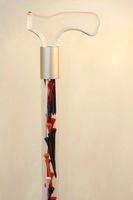Elegant Acrylic Designer Walking Cane (36", Multi-Color Golf Tees)