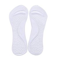 Beiswe One Pair PU Massage Shoes Insoles Non-Slip High-Heeled Massage Point Pain Relief for Any Style Shoe (Transparent)
