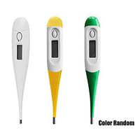 Fuleewoo LCD Digital Audible Thermometer Fever Adults Kids Baby Oral Underarm Home Thermometer(Round Head)