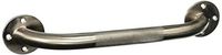 Lumex 3012A Brushed Nickel Grab Bar, Knurled, 12"