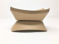 Mr. Miracle Kraft Paper Food Tray. 1-Pound Size. Pack of 250. Disposable, Recyclable and Fully Biodegradable. Made in USA