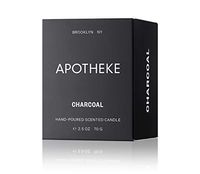 APOTHEKE Luxury Scented Votive Jar Candle, Charcoal Collection, 2.5 oz - Perfume-Grade Fragrance Oil, Maximum Essential Oil, Perfect Soy Wax Blend, Unique Formulation, Strong, Clean Burn
