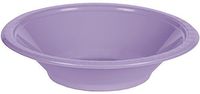 Creative Converting 28193051 20 Count Touch of Color Plastic Bowl, 12 oz, Luscious Lavender
