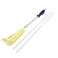 15" Extra Long Straw Cleaning Brushes 16" Extra Long Water Bottle Cleaning Brush Handle Angled Design with Hook and Comfort Grip for Water Bottles Baby Bottles Long Bottles Drinking Glasses - Set of 3