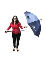 Walking Cane Umbrella by RainCane - 2 in 1 Design - Lightweight, Windproof, Heavy Duty Frame - Best Umbrella Cane for Elderly - Walking Stick Umbrella (Blue)