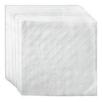 AmerCare 4.5 Inch x 4.5 Inch White 1-Ply Beverage Napkins, Case of 4000