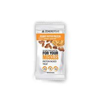 Peanut Butter Protein Zenergy Bar – Low Sugar Health Bar - Nuts Protein Nutrition Chocolate Bar – Organic Plant Based Gluten Free Breakfast Energy Snack Bite for Your Muscles (Box of 12) Vegan