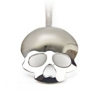 TP7 Set Of 10 Pieces Stainless Coffee Spoon Skull Shape Dessert Spoon Food Grade Stainless Ice Cream Candy Tea Spoon Tableware Gift
