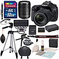 Canon EOS 80D DSLR Camera with EF-S 18-135mm f/3.5-5.6 is USM Lens and Deluxe Accessory Bundle