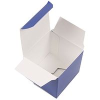 JAM PAPER Glossy Gift Boxes - 2 x 2 x 2 - Royal Blue Glossy - 10/Pack