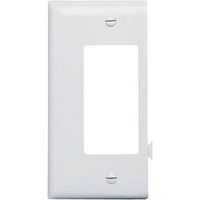 Pass & Seymour PJSE26W Decorator Opening End Section Wall Plate, Nylon, White