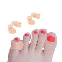 MYDETOE 5 Pairs Half Toe Sleeve Metatarsal Pads - Half Toe Sleeve Forefoot Cushioning - Gel Pad Ball of Foot Cushions Prevent Calluses and Blisters for Men and Women