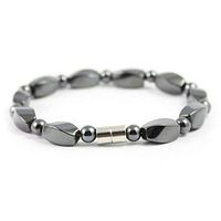 Auntwhale Hematite Magnetic Therapy Bracelet Gift for Men Women Energy Bangle Pain Relief for Arthritis and Carpal Tunnel