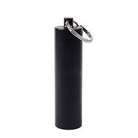 Portable Capsule Medicine Tube Container Case Holder Travel Pills Storage Box - Black qsbai