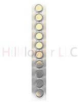 Hillflower 10 pcs AG10 LR1130 389A LR54 G10 Bulk 0% Mercury 0% Hg 1.5V Alkaline Battery