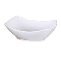 Yanco OK-809 Osaka-1 Bowl, Rectangular, 30 oz Capacity, 8.75" Length, 6.75" Width, 2.25" Height, Melamine, White Color, Pack of 24