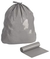 55 gal. Extra Heavy Trash Bags, Gray, Coreless Roll of 100
