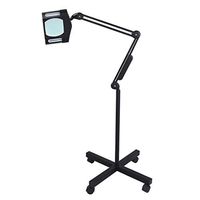 ElectroOptix Magnifying Lamp Beauty Lamp 5X Magnifying Glass Shadowless Cold Light Adjustable Angle Nail Tattoo Beauty,Black