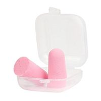 Sujing 1Pair Noise Cancelling Earplugs Soft Foam Earplugs Noise Reduction (Pink)