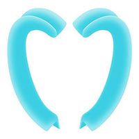 Silicone Ear Hooks, SABTEEN Anti-Slip Ear Protector Mouth Face cover Extension Hook Relieve Ear Pain Fits for Most Types of Masks (1 Pair, Blue)