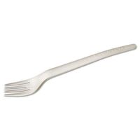 ECOPRODUCTS EPS012 Plantware Renewable & Compostable Cutlery, Fork, Pearl White, 1000/Carton