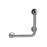 CSI Bathware BAR-VL18-TW-125-SA L-shaped Vertical Angle Grab Bar, Satin Stainless