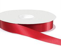Size 5 Scarlet Satin Acetate Ribbon 7/8"x100 yds (3 Spools) - WRAPS-S05SC