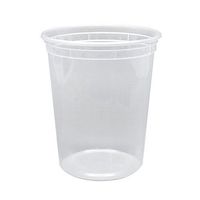 Karat FP-IMDC24-PP 24 oz PP Deli Containers w/Lids (Case of 240)