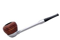 FALCON Standard Pipe: Straight stem with 2017 Collection Carved Apple Bowl (UK)