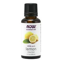 NOW Essential Oils, Lemon Oil, Cheerful Aromatherapy Scent, Cold Pressed, 100% Pure, Vegan, 1-Ounce