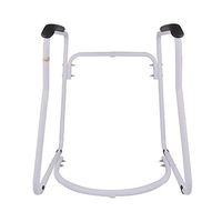 Mocor Toilet Safety Frame,Bathroom Safety Rail,Elderly Disabled Accessible Toilets and Assist Handrail Grab Bar for Seniors (PU Handle)