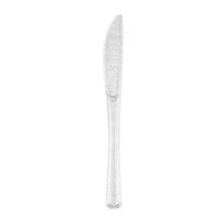 1024 Byte Shop 100 Pcs Silver Disposable Plastic Knives